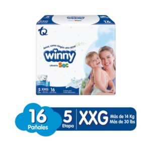 Pañal winny ultratrim sec 5 XXG x 16