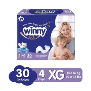 Pañal winny Gold 4 XG x 30