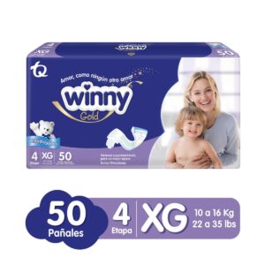 Pañal winny Gold 4 XG x 50