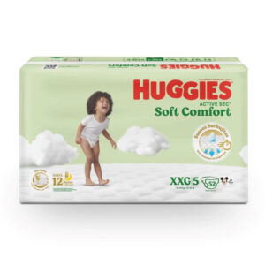 Pañal huggies active sec soft comfort XXG/5 x 52