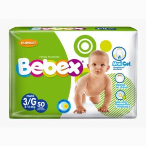 Pañal bebex 3/G x 50