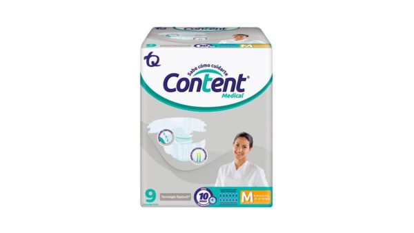 Pañal content medical M x 9