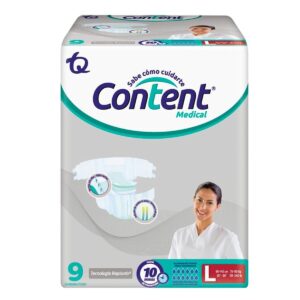 Pañal content medical L x 9