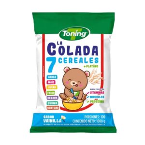 Toning la colada 7 cereales vainilla bolsa x 1000g