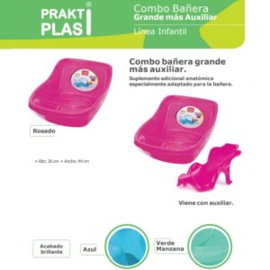 Combo bañera baby tub grande más auxiliar