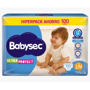 Pañal babysec ultra protect 2/M x 100