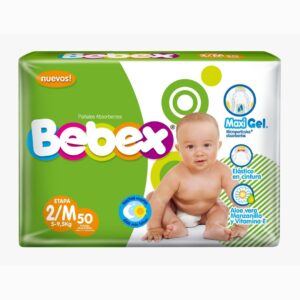 Pañal bebex 2/M x 50