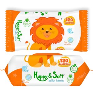 Happy & soft toallitas húmedas x 120