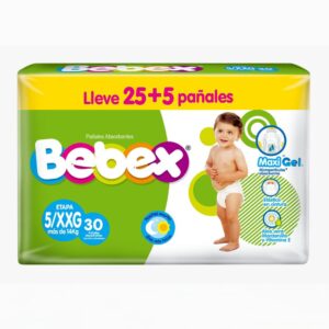 Pañal bebex 5/XXG x 30