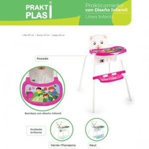 Silla prakticomedor infantil 3 en 1 praktiplas