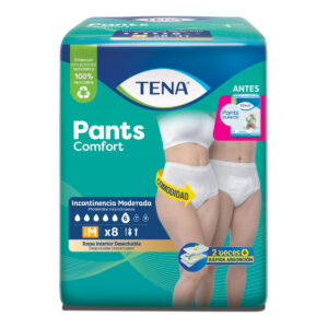Pañal tena pants comfort M x 8