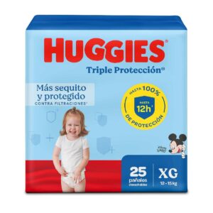 Pañal huggies triple protección XG/4 x 25
