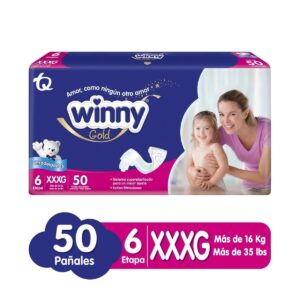 Pañal winny Gold 6 XXXG x 50