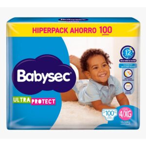 Pañal babysec ultra protec 4/XG X 100