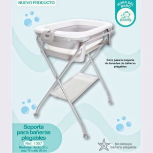 Sorporte para bañeras plegables gris ref 1067 infantiles abba