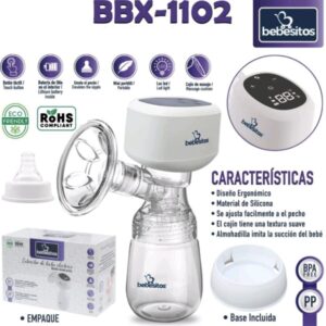 Extractor de leche materna eléctrico portátil bebesitos