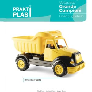 Volqueta grande campioni toys praktiplas