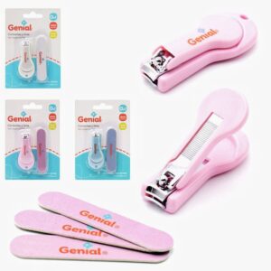 Cortaúñas inox y lima 0m+ genial