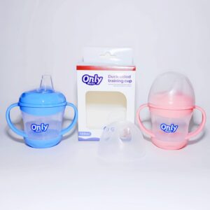 Vaso entrenador plástico chupo suave only baby 5oz/160mL