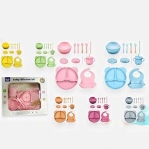 Set vajilla para bebe en silicona only baby 6m+
