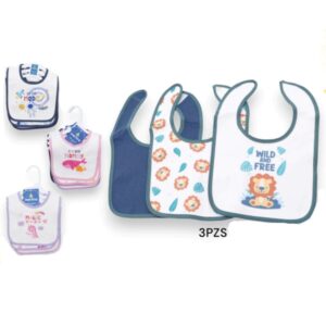 Set x 3 baberos para bebé merlino