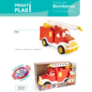 Carro de bomberos campioni toys praktiplas