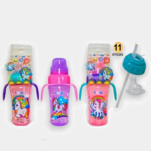 Vaso pitillo plástico asas boogy 12m+11oz/320mL