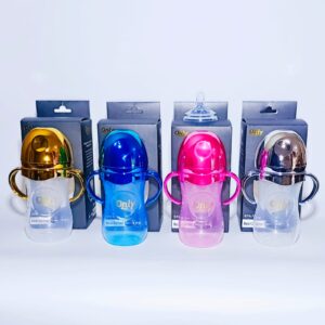 Tetero plástico asas only baby natural 0m+ 8oz/260mL