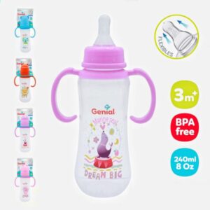 Biberón plástico asas genial 3m+ 240mL/8oz