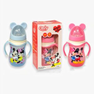 Tetero plástico asas only baby mickey & minnie 8oz/240ml