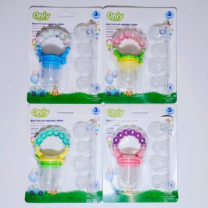 Dispensador de frutas sonajero + 4 repuestos 3m+ only baby
