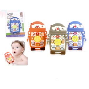mordedor de silicona robot 3m+ only baby
