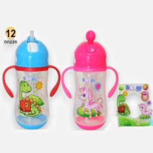 Vaso pitillo plástico anticólico boogy 12m+ 12oz/360mL