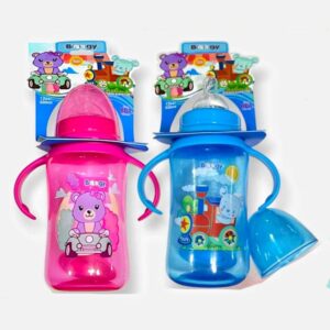 Tetero plástico asas boogy 6m+ 12oz/330mL