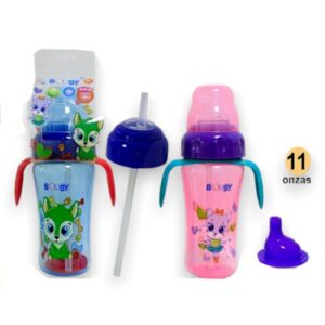 Vaso pitillo plástico con chupo boogy 12m+ 11oz/320mL