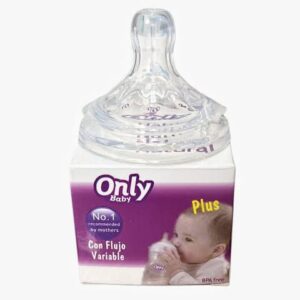 Chupo repuesto de silicona Only baby con flujo variable 1pcs