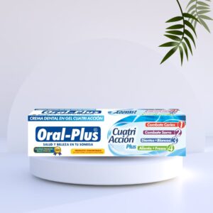 Oral-plus crema dental en gel cuatria acción x 151.2g