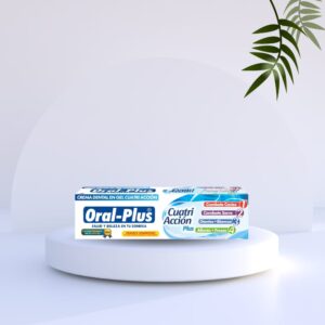 Oral-plus crema dental en gel cuatria acción x 30g