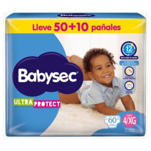 Pañal babysec ultra protect 4/XG x 60