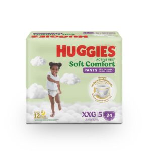 Pañal Huggies active sec soft comfort pants XXG/5 x 24