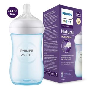 Biberón avent natural response azul 1m+ 9oz/260mL