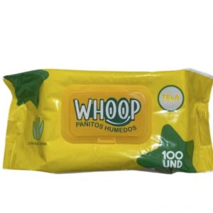 Whoop pañitos húmedos con aloe vera x 100u