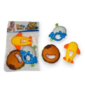 Bolsa x 3 sonajeros plásticos animados