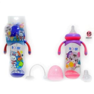 Tetero plástico asas doble chupo boogy 0m+15oz/420mL