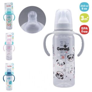 Biberón plástico asas genial 3m+ 240mL/8oz