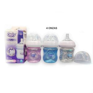 Tetero plástico only baby natural 0m+ 4oz/125mL