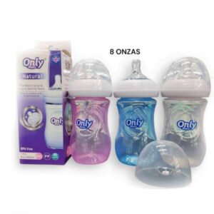 Tetero plástico only baby natural 0m+ 8oz/260mL