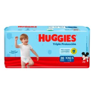 Pañal huggies triple protección XXG/5 x 36