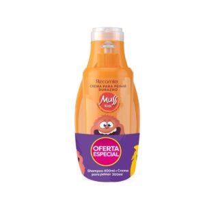 Recamier durazno muss kids shampoo x 400mL +crema para peinar 300mL
