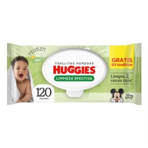 Toallitas húmedas Huggies limpieza efectiva x 120u
